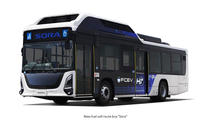 Toyota Launches New Fuel Cell Route Bus "Sora"